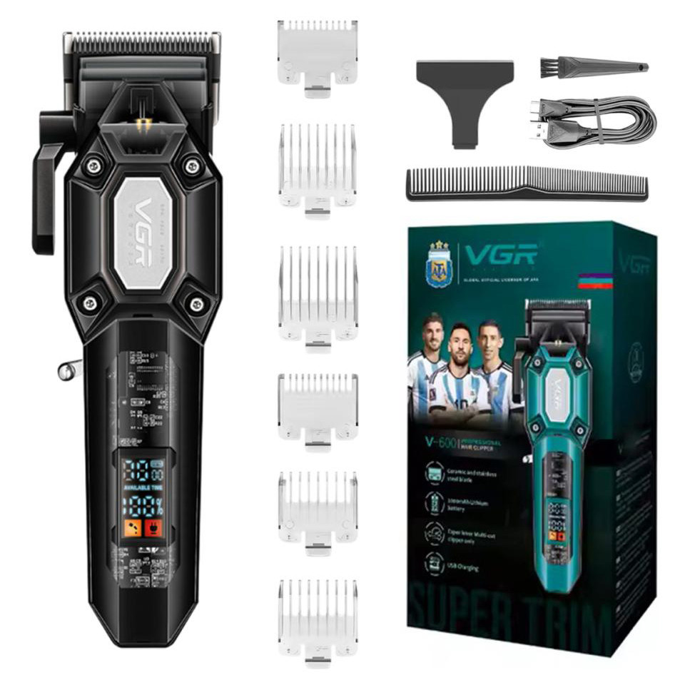 Акумуляторна машинка для стрижки і укладання волосся, Тример з регульованою довжиною MK-44 Львів - фото 12