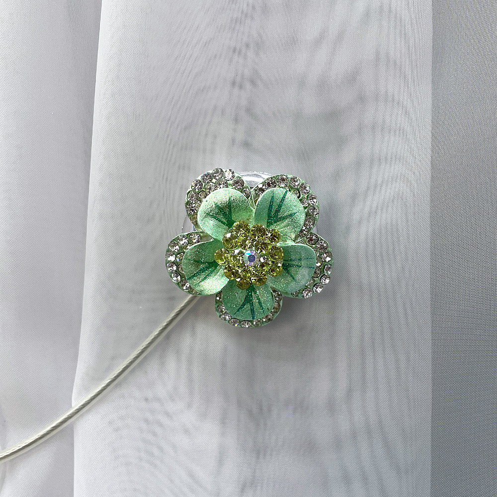 Магніти для штор та гардин "Flowers" набір 2 шт М'ятний (81-187) Київ - фото 2