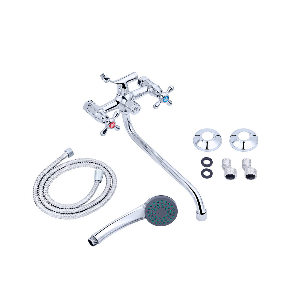 Змішувач для ванни Agua Toledo - C072 з душовим гарнітуром, хром Київ - фото 8