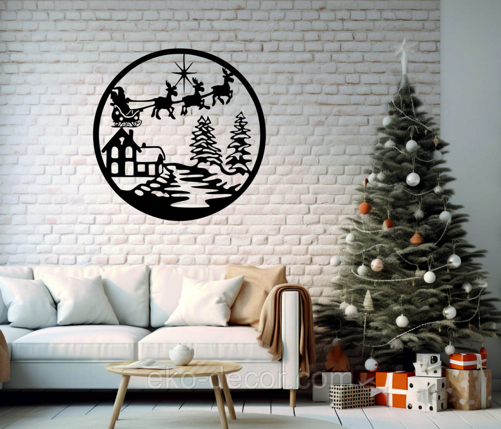 Декоративне настінне Панно «Новий рік», Декор на стену Київ - фото 3