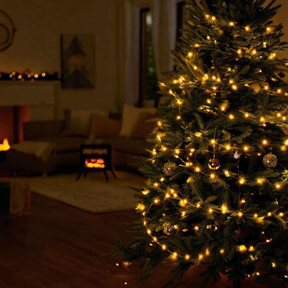 Гірлянда "Різдвяна фея" 50 м, 500 LED, білий провід Київ - фото 2