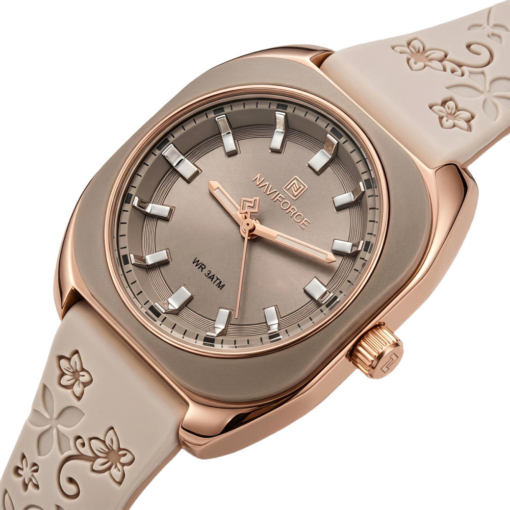 Часы женские наручные Naviforce Mira Beige Flower (2 ремешка) Винница - изображение 1
