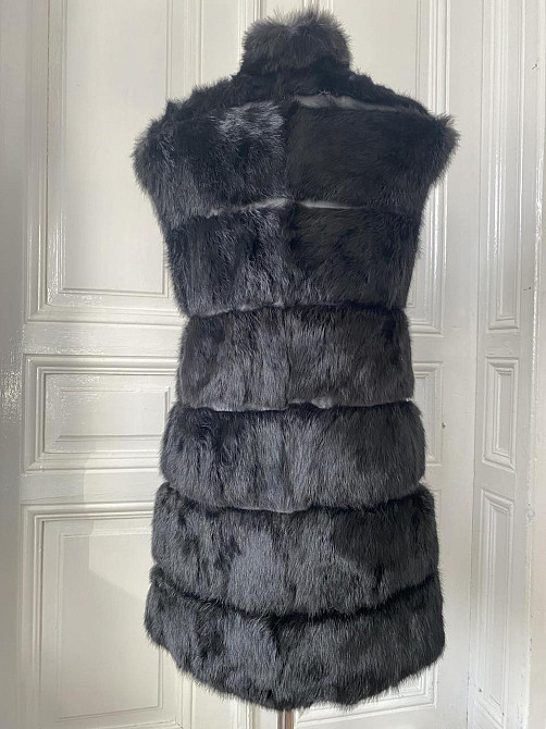 Жилетка жіноча з хутра кролика подовжена 48 р. Коломыя - изображение 4