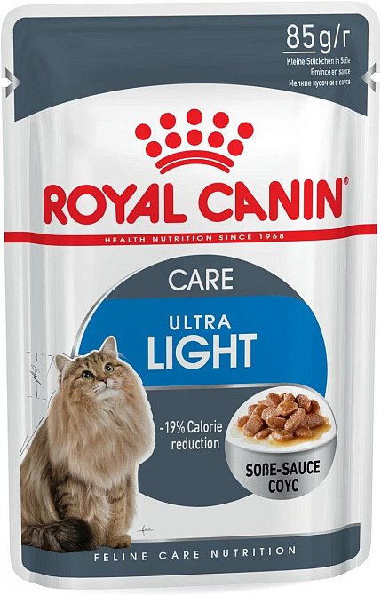 Роуал Canin Ultra Light Gravy (Роял Канін Ультра Лайт Кер) вологий корм для котів, який важить понад 12 місяців 0,05 кілограма. Запоріжжя - фото 1