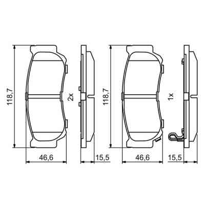 Тормозные колодки Bosch 0 986 494 230 Винница