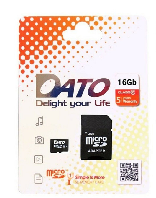 microSDHC DATO 16Gb class 10 (adapter SD) Киев - изображение 1