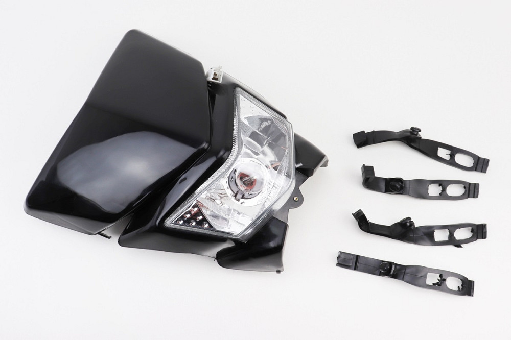 пластик - обтічник + фара, ЧОРНИЙ, тип 7 Киев - изображение 1