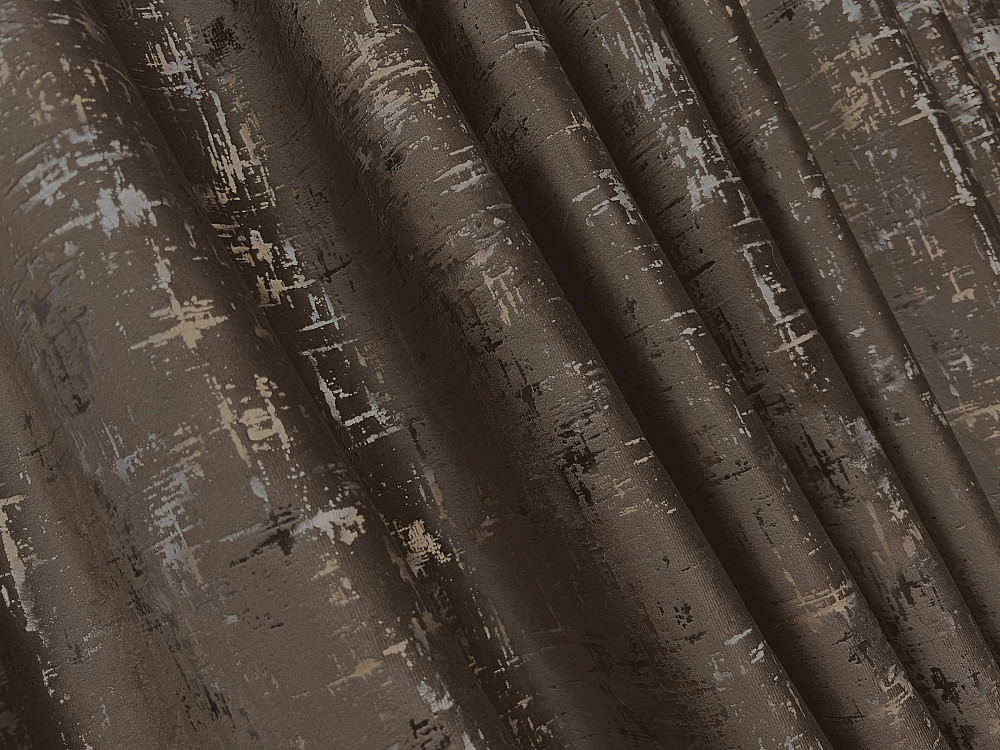Комплект готових штор VR-Textil Оксамит (бархат) Mirage № 2034ш Шоколадний 150х275 см 2 шт (33-1075) Київ - фото 8