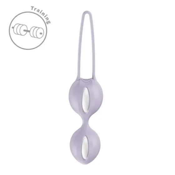 Вагінальні кульки Fun Factory SMARTBALLS DUO Purple, 2 шт, діаметр 3,2 та 3,6 см Львів