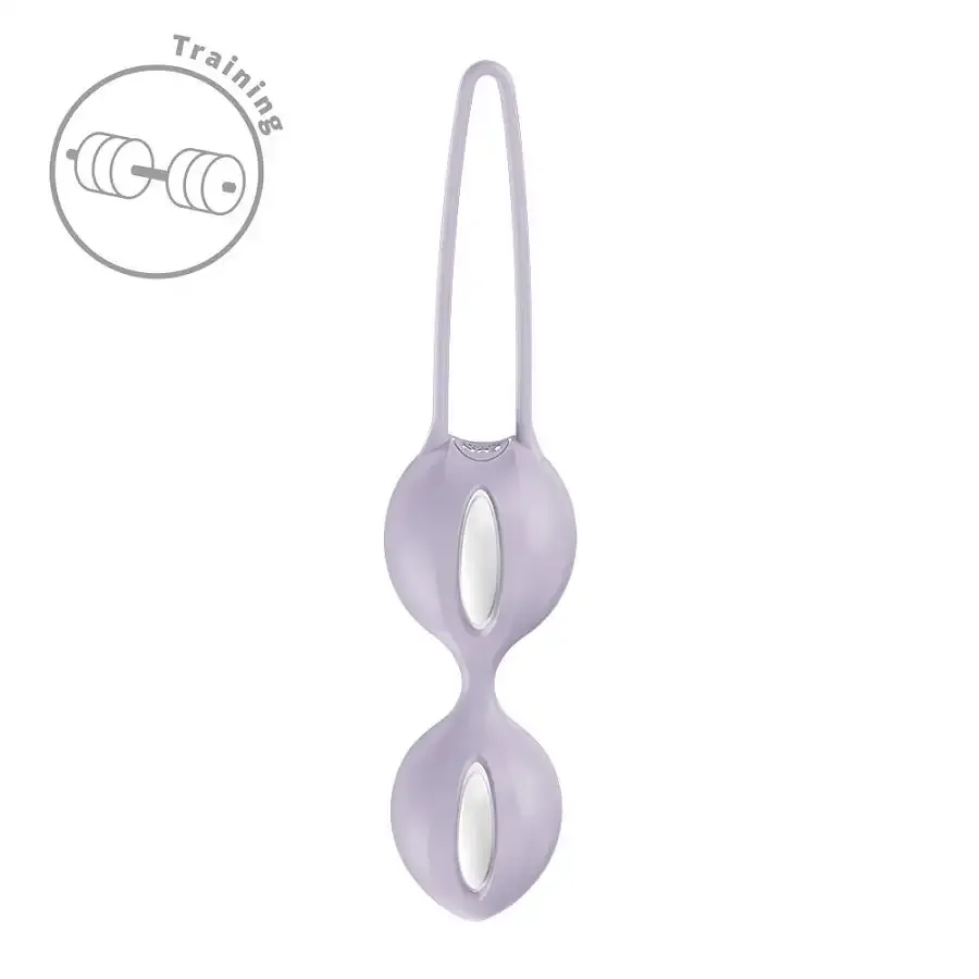 Вагінальні кульки Fun Factory SMARTBALLS DUO Purple, 2 шт, діаметр 3,2 та 3,6 см Львів - фото 2