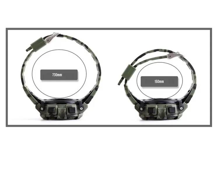 Детские спортивные наручные часы Skmei Kids 1548 (Зеленый камуфляж) Винница - изображение 9