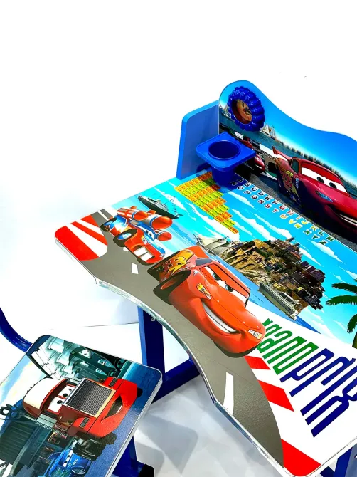 Детская парта регулируемая Тачки / Письменный стол и стул с регулируемой высотой Коломыя - изображение 3