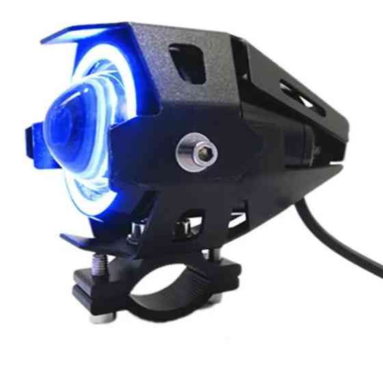 Фары-прожекторы U7 LED для мотоцикла с Angel Eyes и Devil Eyes, 3000 лм, 12-60 В Киев
