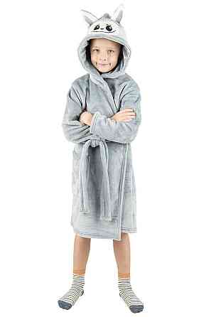 Халат детский, велсофт Лабубу серый топ Юрма одяг 152 Киев