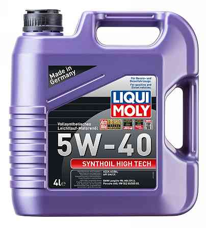 LIQUI MOLY 2194 Synthoil High Tech SAE 5W-40 — Повністю синтетична моторна олива | Максимальний захист двигуна та впевнена робота Ковель