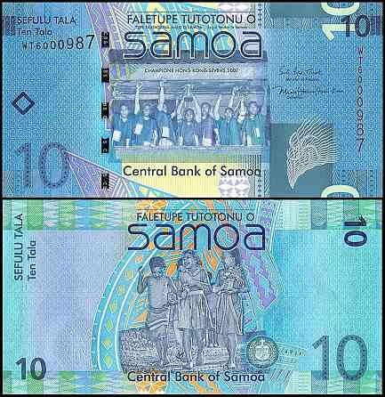 Самоа / Samoa 10 tala (2017) Pick 39 UNC Полтава