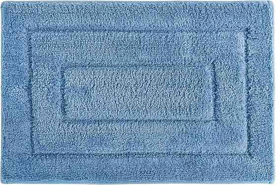 Килимок для ванної кімнати і душа килимок для ніг в душову, мікрофібра, атискользящий розмір 40х60 см, блакитний Кам'янець-Подільський
