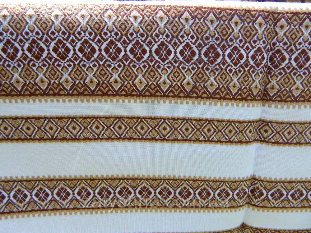 Вышитой столовый комплект: скатерть коричневая и 6 салфеток Киев - изображение 6