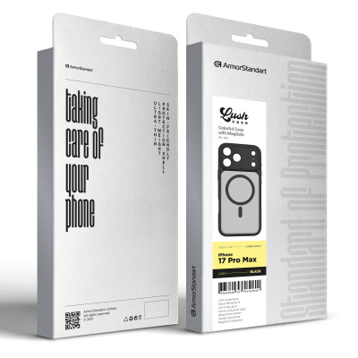 Чехол для мобильного телефона Armorstandart Lush MagCase Apple iPhone 17 Pro Max Black (ARM87497) Винница - изображение 3