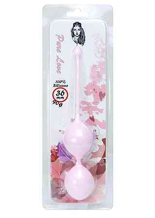Вагинальные шарики - Silicone Kegel Balls Light Pink, 36 мм, 90 г Sex Aura Киев