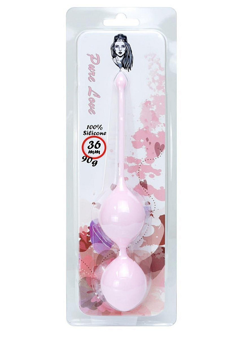 Вагинальные шарики - Silicone Kegel Balls Light Pink, 36 мм, 90 г Sex Aura Киев - изображение 3