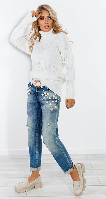 Подовжений светр (42-46) Київ - фото 4