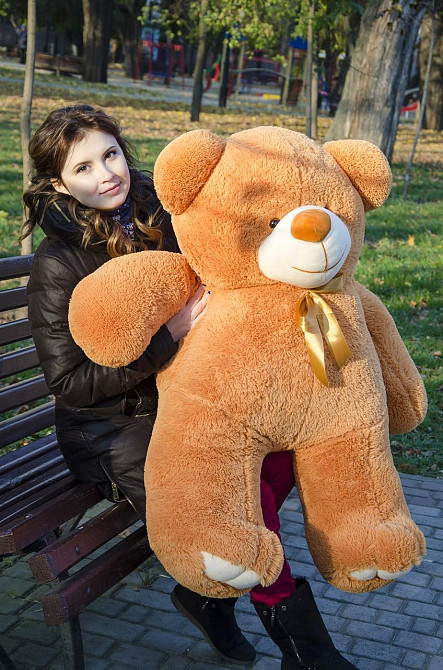 Мягкая игрушка Подарок плюшевый мишка, Плюшевый медведь Ветли 130 см Карамельный Тернополь - изображение 6