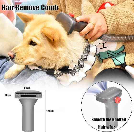 Триммер для животных Italdos Grooming Kit Silver совместим с Dyson V7 V8 V10 V11 V15 керамический нож 1 мм Киев