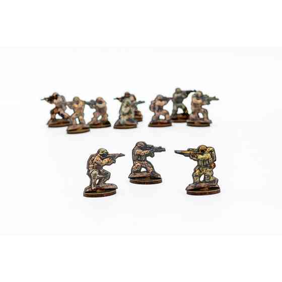 Набір дерев'яних фігурок "Солдатики" Puz-22933, 15 фігурок Вінниця