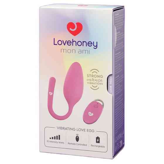 Виброяйцо с пультом дистанционного управления Lovehoney Mon Ami, розовое Sex Aura Киев