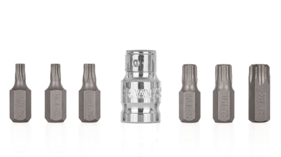 Набір біт із тримачем TORX T25-T55 (сталь S2) 7 шт. GEKO G10039 Чернігів