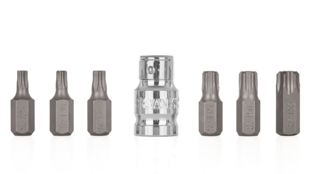 Набір біт із тримачем TORX T25-T55 (сталь S2) 7 шт. GEKO G10039 Чернігів - фото 1