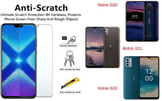Защитное стекло NeoGlass для Nokia G20, Nokia G21, Nokia G22 – ультрапрозрачное и устойчивое Киев