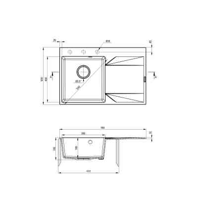 Мойка кухонная Deante Evora графіт (ZQJ_211P) Вінниця