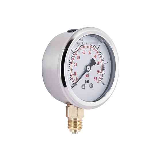 Манометр із гліцерином Thermo Alliance Forte 6 барів, 1/4"Н, нижнє під'єднання TAF170G6B Київ