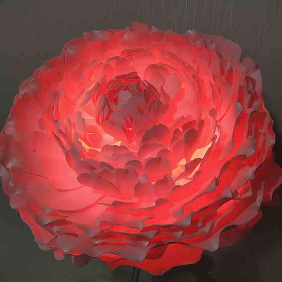 Торшер-нічник "Півонія рожевий" Дніпро