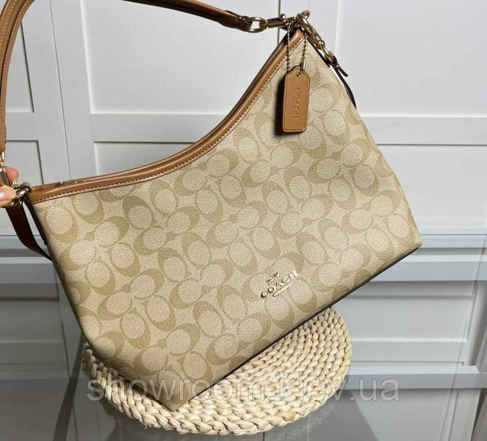 Жіноча сумочка на плече Coach Laurela коричнева Київ - фото 5