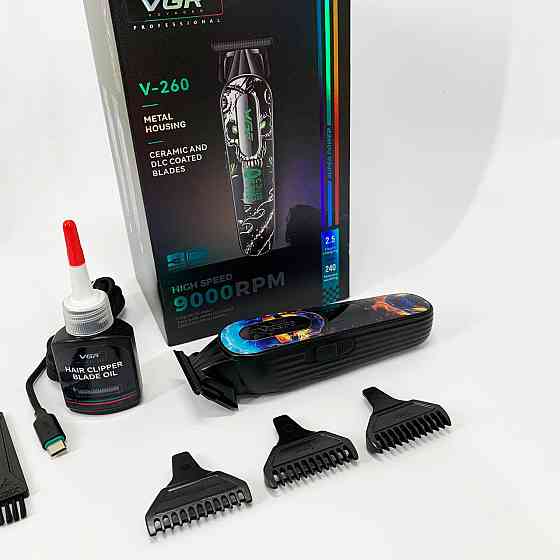 Професійна машинка для стрижки голови VGR, Акумуляторна машинка-тример для стрижки волосся PI-75 Івано-Франківськ