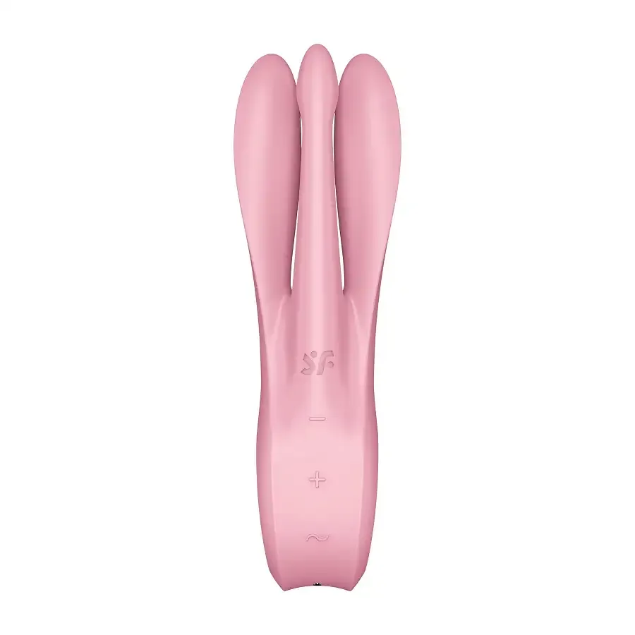 Клиторальный вибратор Satisfyer Threesome 1 Pink с тремя гибкими пальчиками Львов - изображение 6
