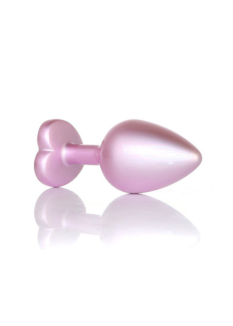Анальная металлическая пробка Plug-Jewellery Pearl Pink Heart PLUG- Clear L Sex Aura Киев - изображение 1