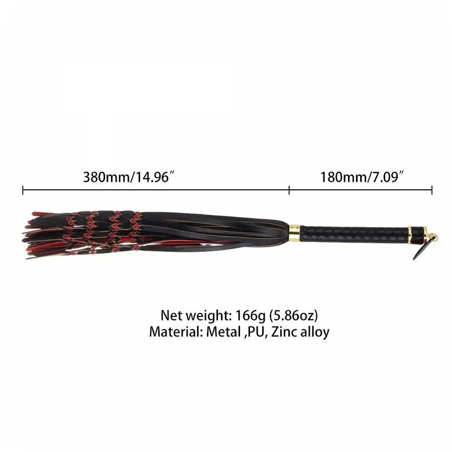 Флогер LOCKINK SEVANDA Red & Black Braided Tail Flogger Львов - изображение 6