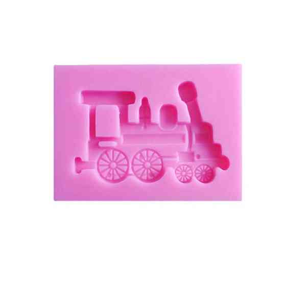 Силиконовый молд Паровоз 59 на 43 мм розовый Киев