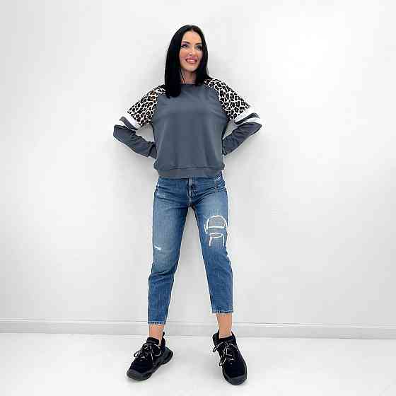 Женский свитшот со вставками 