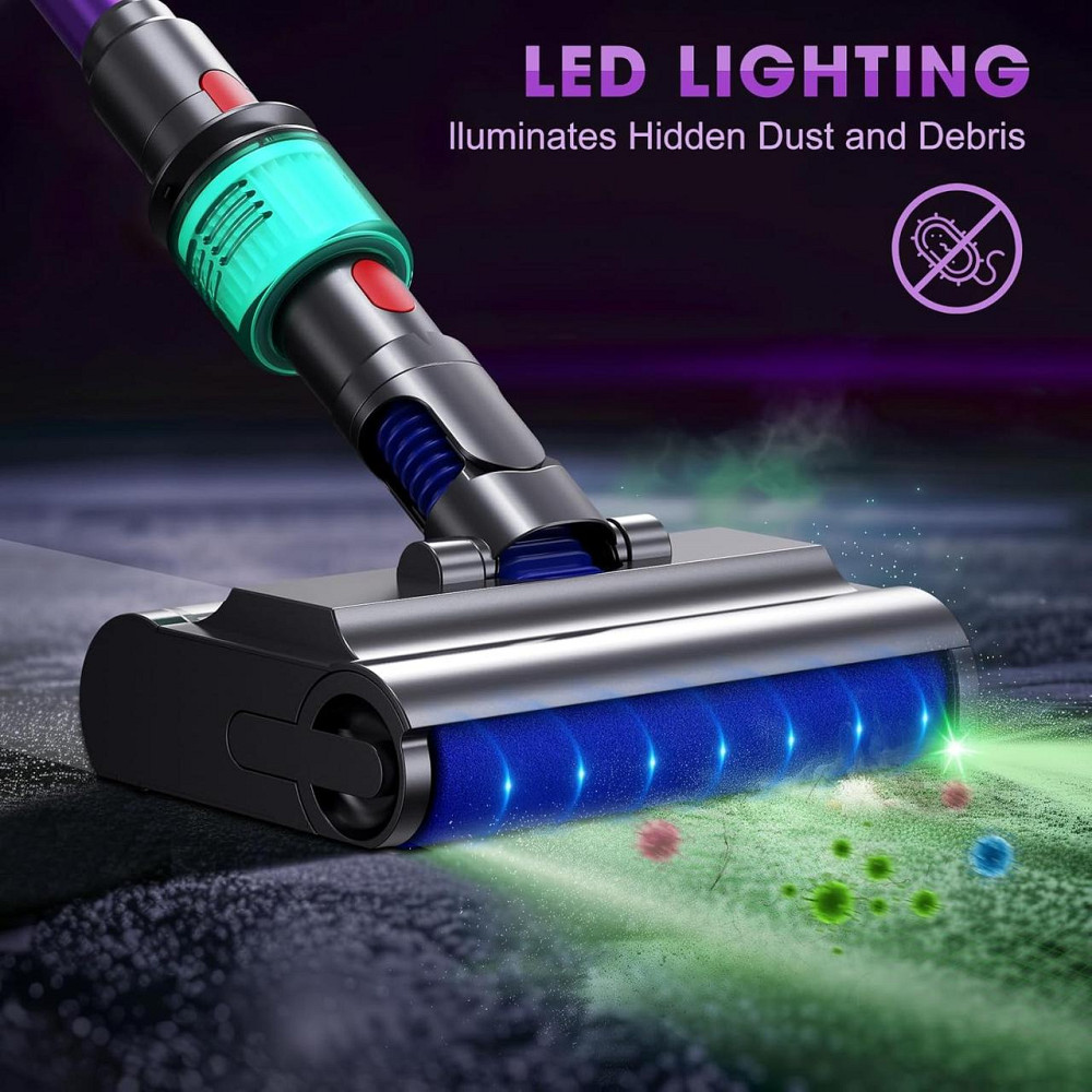 Насадка-моп для Dyson V7 V8 V10 V11 V15 електрична миюча з баком для чистої і брудної води чорна Київ - фото 3