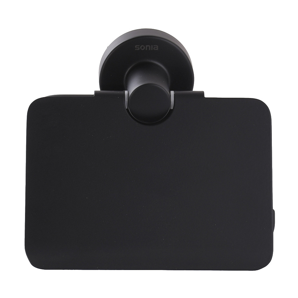 Тримач туалетного паперу з кришкою SONIA ASTRAL BLACK 185207 Луцк - изображение 2