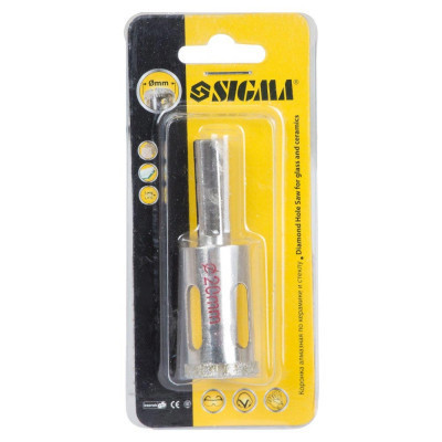 Коронка Sigma алмазна по кераміці та склу 20мм (1541201) Вінниця - фото 2