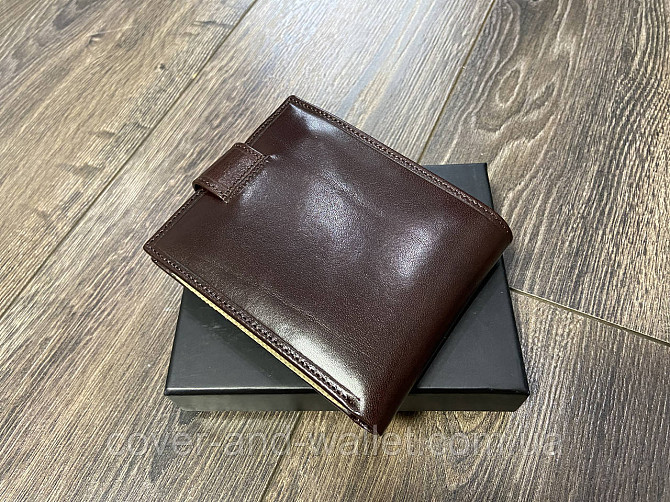 Солидный коричневый мужской кошелек из натуральной кожи Marco Coverna BK047-801 Киев - изображение 3