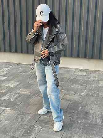 Женская куртка оверсайз Серый L Харьков