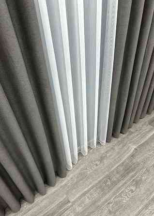 Шторна тканина "TWEED_V" однотонна колір темно-сірий 1915ш Київ