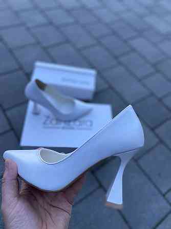Туфлі жіночі ZanZara білі натуральна шкіра каблук 10 см (5375) Коломыя